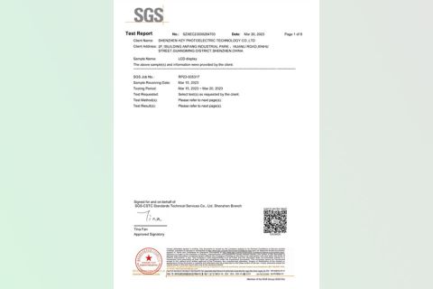 Certificate5 certificate from Shenzhen HZY Photoelectric Technology Co., Ltd.