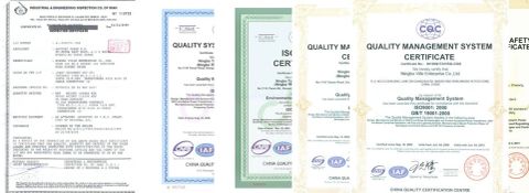 Products quality certificate certificate from Ningbo Ville Electric Co., Ltd.
