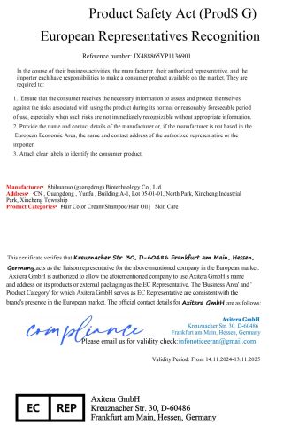 GPSR certificate from Guangzhou Kysiea Technology Co., Ltd.