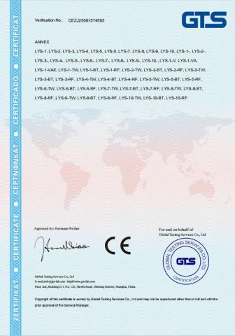 Certificates certificate of Zhejiang Liuyi Electrical Technology Co., Ltd. – certificate photo, supplier certificates section