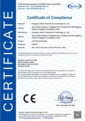 CE certificate of Chengji Electronic Technology (dongguan) Co., Ltd. – certificate photo, supplier certificates section
