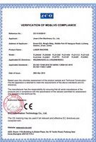CE certificate of Jinan Uscam Machinery Co., Ltd. – certificate photo, supplier certificates section