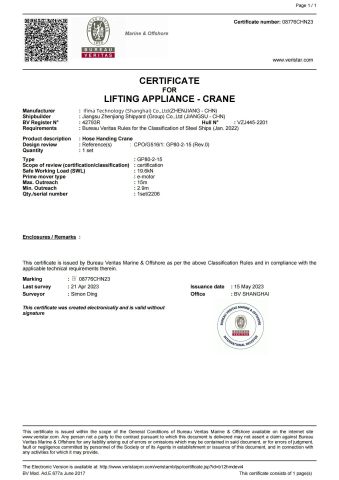 Class certificate certificate from Ifima Technology (Shanghai) Co., Ltd