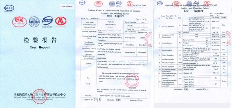 Quality Certificate of Ceramic Tile300*300 certificate of Foshan Colorgres Building Material Co., Ltd. – certificate photo, supplier certificates section