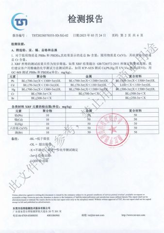 ROHS-03 certificate from Zhejiang Hatton Cleaning Technology Co., Ltd.