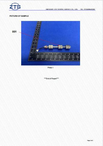 FDA Report certificate from Dongguan Fosselle Electronics Co., Ltd