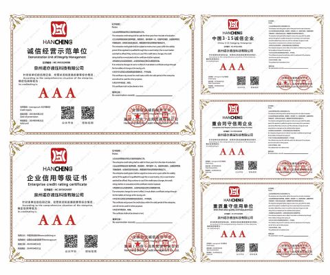 AAA Credit Rating certificate of Quanzhou Nuoyi Hydraulic Technology Co., Ltd. – certificate photo, supplier certificates section