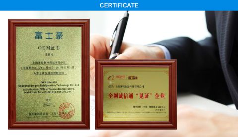 Frascold Certificate certificate from Shanghai Icema Refrigeration Technology Co., Ltd.