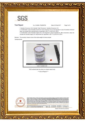 SGS Certificate certificate from Shenzhen Bright Glassware Co., Ltd.