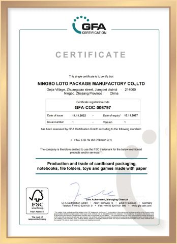 4 certificate from Ningbo Sentu Art&Craft Co., Ltd