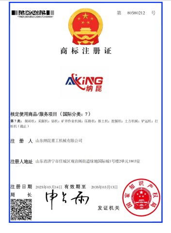 Certificates certificate of Shandong Naking Heavy Industry Co., Ltd. – certificate photo, supplier certificates section