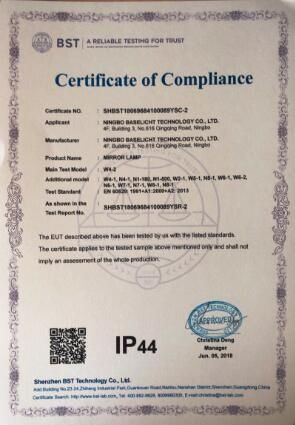 CE certification certificate from NINGBO DINOLIT OPTOELECTRONICS TECHNOLOGY CO. LTD