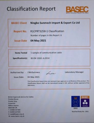 CPR Certification certificate from SUNMECH INDUSTRY CO., LTD.