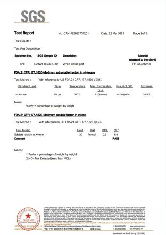 FDA certificate from Shanghai Zhiyue Machinery Co., Ltd.