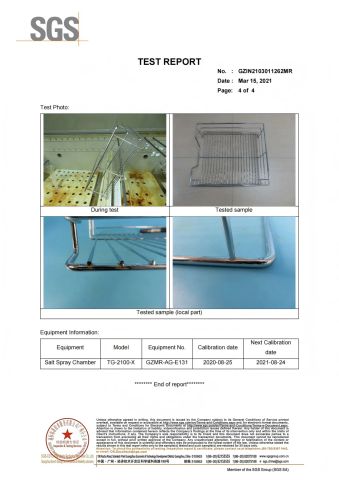 HT-16.013 NSS Test Report certificate from Jiangmen Tianhao Hardware And Electric Appliance Co.,Ltd