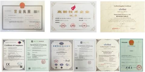 Quality Certificates certificate of Xiamen Kabasi Electric Co., Ltd. – certificate photo, supplier certificates section