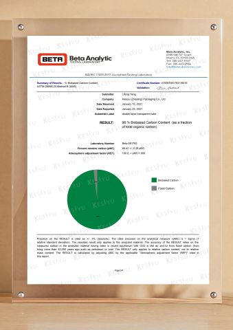 BETA certificate of Belpack (Shanghai) Packaging Co., Ltd. – certificate photo, supplier certificates section