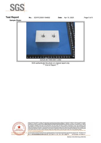 RoHS certificate of Dongguan Zhongwei Metal Products Co., Ltd. – certificate photo, supplier certificates section