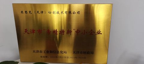 Tianjin "Specialized, Specialized and New" Small and Medium-sized Enterprises certificate from MSK (Tianjin) International Trading Co., Ltd.