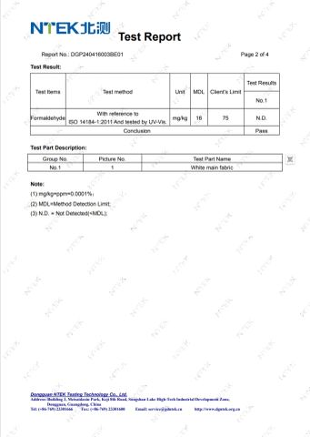AZO certificate from Shijiazhuang Dongqi Technology Co., Ltd
