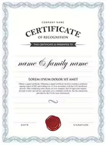 Certificate certificate from Shantou Wanmu Underwear Industry Co., Ltd.