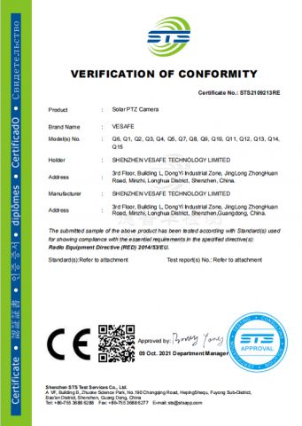 Certification certificate from Zhangzhou Weiweite Trading Co., Ltd.