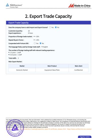 Certificates certificate from Dongguan Henglixing Mold Machinery Processing Factory