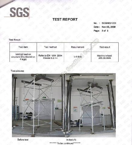 ASTM Certificate-Ringlock certificate from Nanjing Wellmade Metalwork Co., Ltd.
