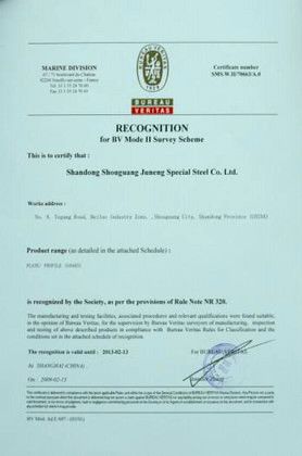 BV certification certificate of Shandong Dajin Metal Material Co., Ltd. – certificate photo, supplier certificates section