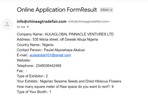 china international agricultural trade fair(CAFT) event from Aulaglobal Pinnacle Ventures LTD