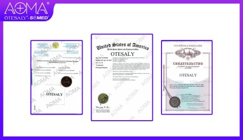Russian Trademark certificate from Guangzhou AOMA Biological Technology Co., Ltd.