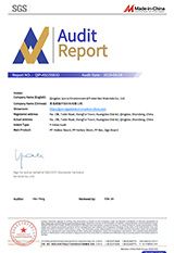 Certificate certificate from Qingdao Junrui Environmental Protection Materials Co., Ltd.