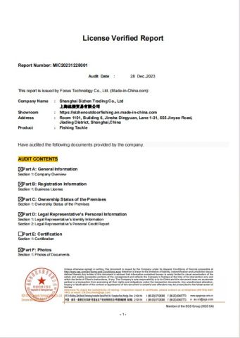 SGS certificate 1 certificate from Shanghai Sizhen Trading Co., Ltd