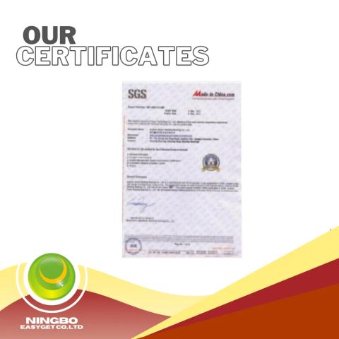 SGS Certificate certificate from Ningbo Easyget Co., Ltd.
