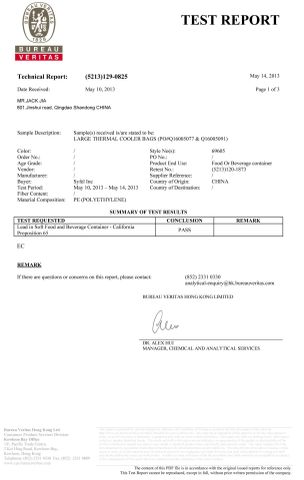 BUREAU certification certificate from Qingdao Bagest Co., Ltd.