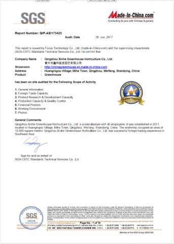 connecting buyers with China supplier certificate from Shandong Sinok Agriculture Technology Co., Ltd.