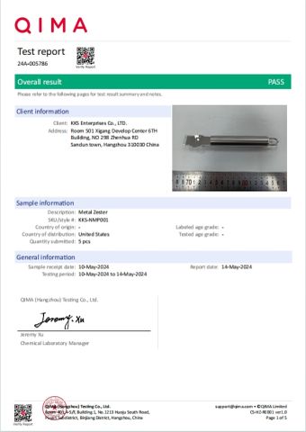 FDA GRAS certificate from Hangzhou Gold King Materials Co., Ltd.