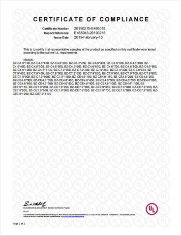 UL certificate-2 certificate of Yueqing Xinxing Cable Accessories Co., Ltd. – certificate photo, supplier certificates section