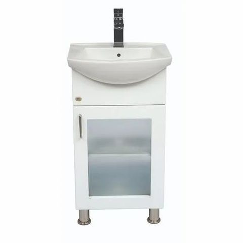 Free Standing Unit White Bathroom Vanity Sink Color White Pattern Plain ...