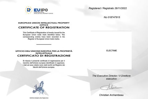 ELECTIME Registration certificate of Ningbo Ftz Kingsun Industry Co., Ltd. – certificate photo, supplier certificates section