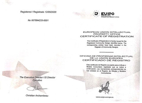 Letters patent certificate from Zhengzhou Lijia Thermal Spray Machinery Co., Ltd.