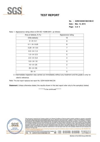 SGS REPORTS certificate from Foshan Nanhai Highfly Hardware & Plastic Products Co., Ltd.