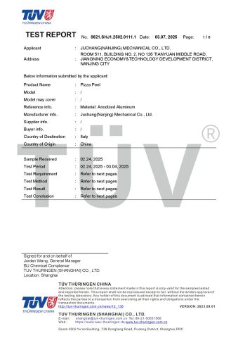 1 certificate from Omake (Nanjing) Kitchenware Co., Ltd.