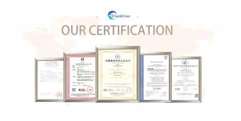 Fluidstar certificate from Chengdu Fluidstar Machinery Co., Ltd