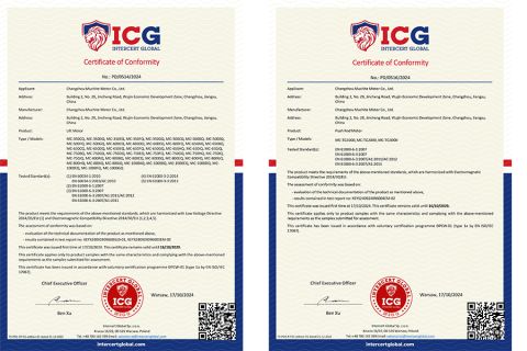 Certificate of Conformity certificate from Chang zhou TeChase International Trading Co., Ltd