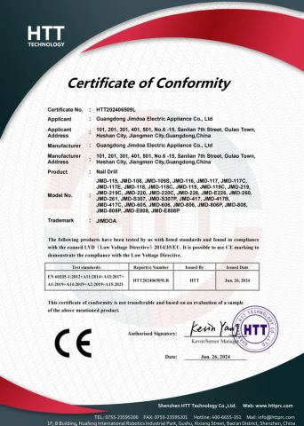 LVD certificate from Foshan Elesecret Electronics Technology Co Ltd
