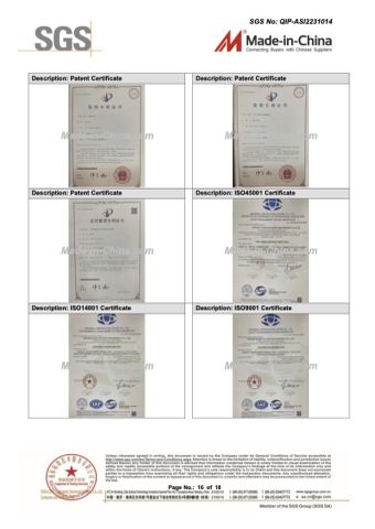SUPPLIER ASSESSMENT REPORT certificate from Ningbo Haida Plastic Machinery Co., Ltd.