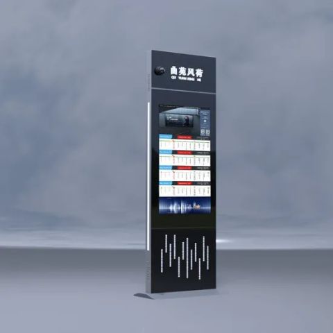 Vertical 55 Inch LCD Bus Stop Sign 1920x1080 2400x910x220mm MOQ100 1Y ...