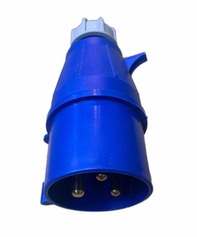 25 Amp 3 Pin Industrial Plug, 220V Material PVC Pin Type 3 Pin IP ...