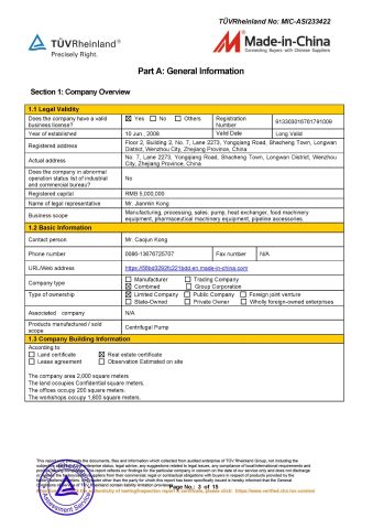TUV Certificate_03 certificate from Wenzhou Gaobo Pump Co., Ltd.